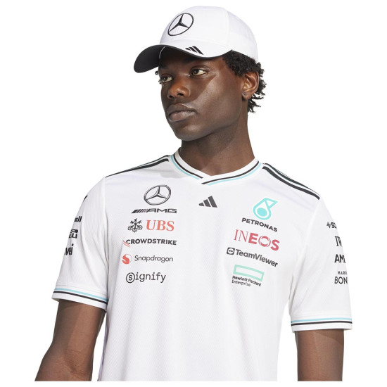 Adidas Ανδρική κοντομάνικη μπλούζα Mercedes-AMG Petronas F1 Team Driver Jersey Authentic